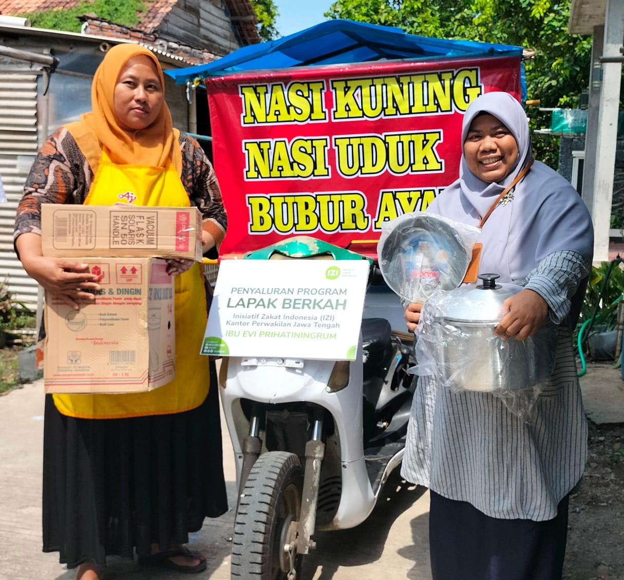 Bantuan Lapak Berkah untuk Ibu 3 Anak